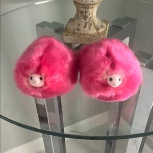 Disney Pink Fuzzy Character Shoes